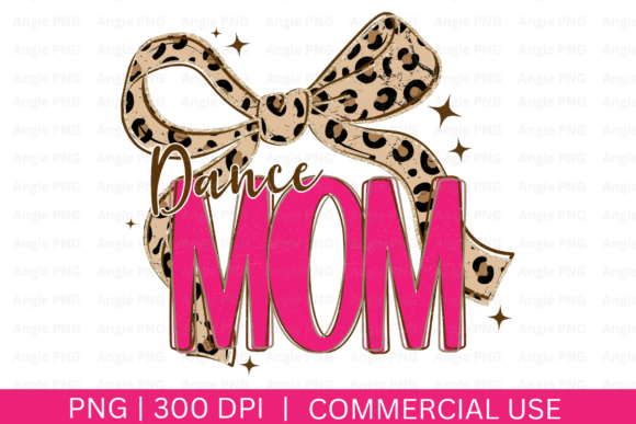 Dance Mom Leopard Coquette Bow: Graphics for Crafts