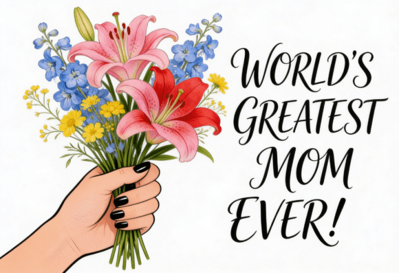 Floral Graphics for Crafts: A Mom Bouquet Review