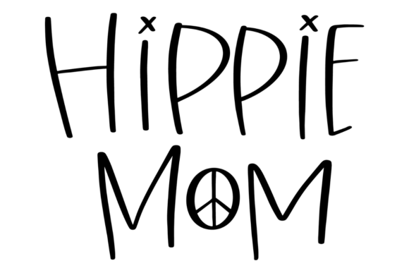 Free Spirit Hippie Mom Graphics for Crafts