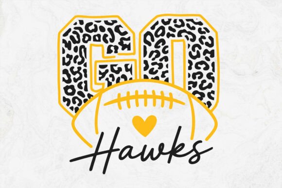 Go Hawks Football SVG PNG: Graphics for Crafts
