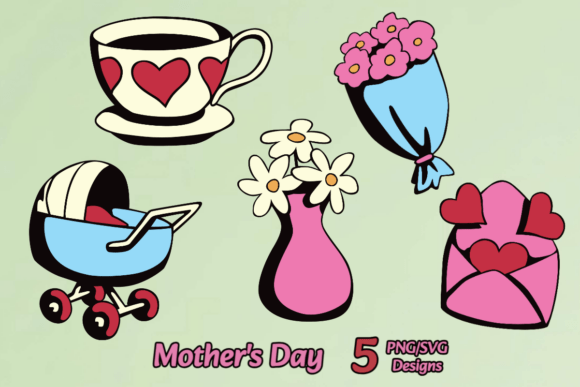 Heartfelt Gifts Mom Life Bundle: Graphics for Crafts