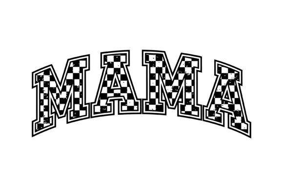 Mama Checkered Svg: Bold Graphics for Crafts