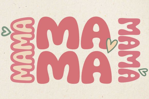 Mama Retro SVG: Graphics for Crafts & Branding