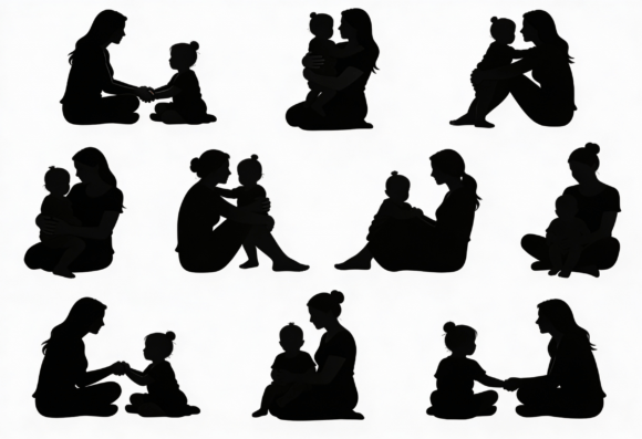 Mom and Child Graphics for Crafts Review