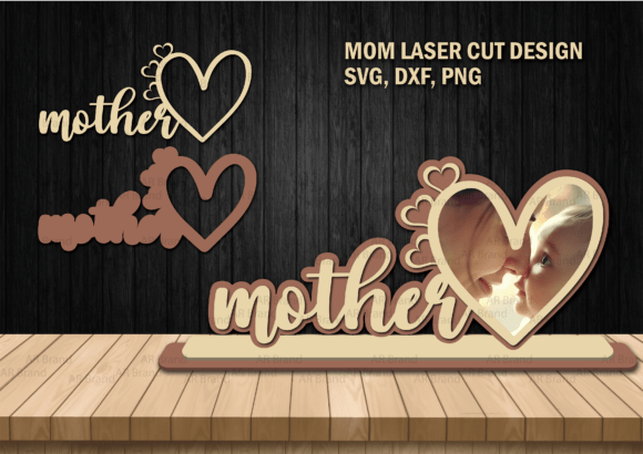 Mom Laser Cut Vector: Graphics for Crafts