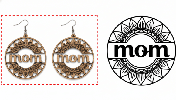 Mom Mandala Graphics for Crafts & Branding