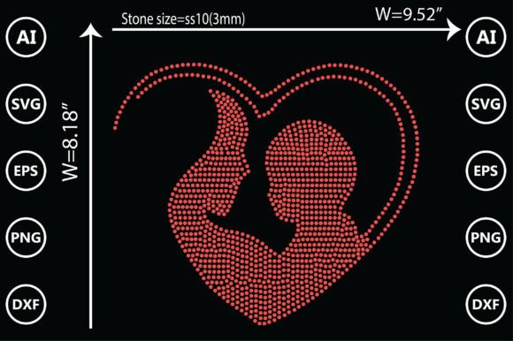 Mom Rhinestone Templates: Graphics for Crafts