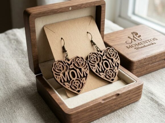 Mom Rose Heart Graphics for Crafts and Gifts