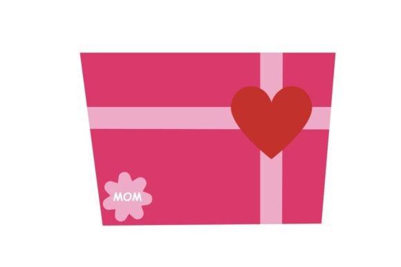 Mom's Heart Gift Box: Graphics for Crafts & Branding