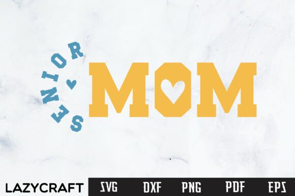 Preppy Coquette Senior Mom 2027 Bow PNG for Crafts & Graphics
