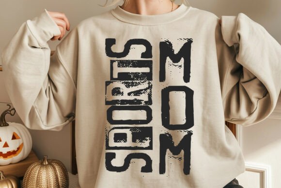 Sports Mom Typography Design: Graphics for Crafts